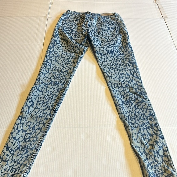 Zara Trafaluc jegging stretchy lightweight denim pants with animal print design - Picture 7 of 9